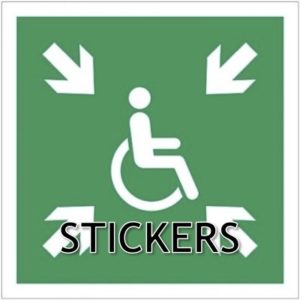 Verzamelplaats minder zelfredzaam sticker