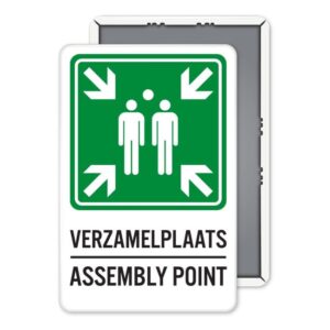 Verzamelplaats bord - Assembly point